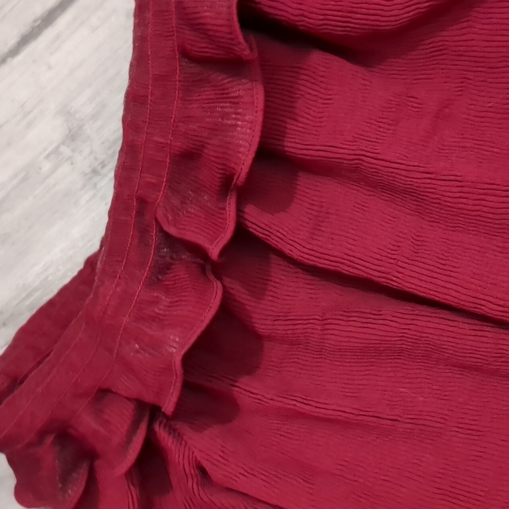 Etiquette Top off the shoulder ruffled stretch size S - Picture 6 of 10